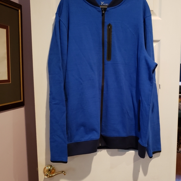 Old Navy Active Go Dry zip up Jacket New size XXL Blue and Black. - Picture 2 of 5
